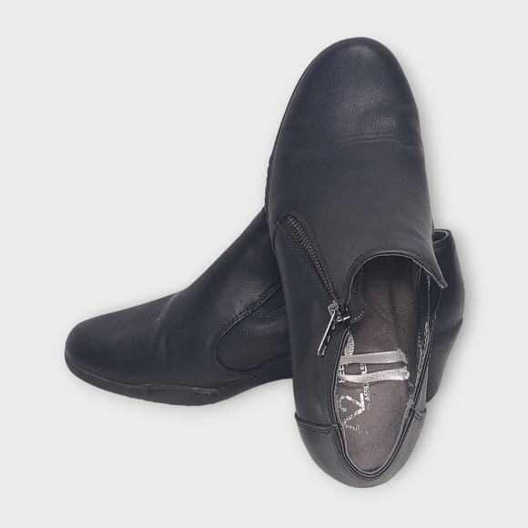 A2 Heelrest by Aerosoles black zipper ankle boot woman's size 8.5 - Picture 9 of 12